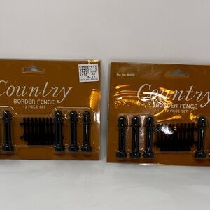 COUNTRY BORDER FENCE SET -12 PIECE SET 2 Packages New Ben Franklin Store Village
